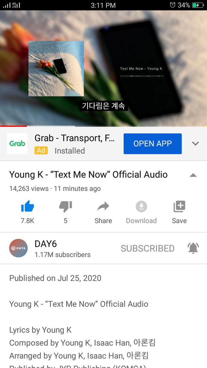 nanamjoonie_'s tweet image. Kagettttt
#TextMeNow
#YoungK
#DAY6
@day6official
youtu.be/5FxsR6lW8cQ