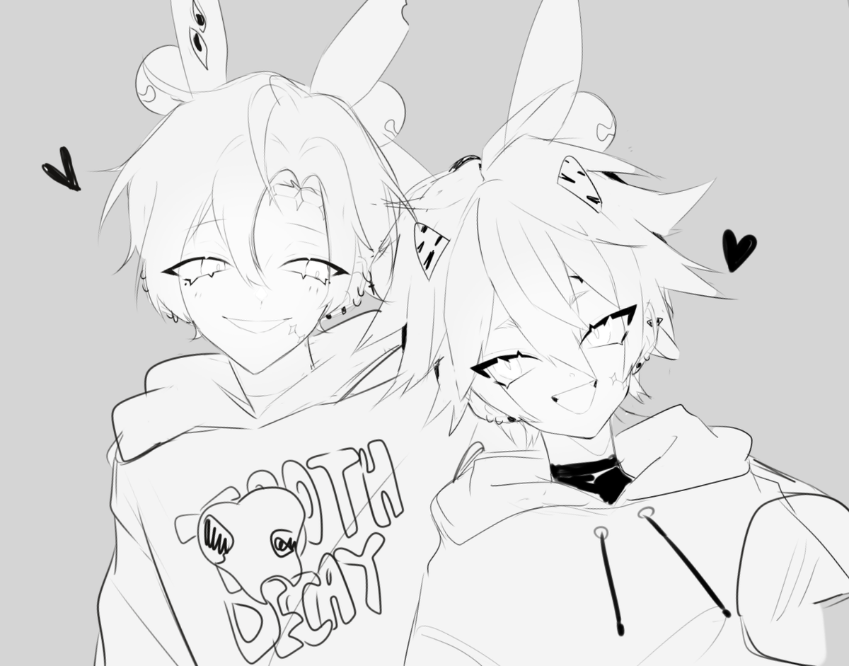 Woops I completely redrew Dan because he looked nothing like himself in the previous sketch LMAOO
Anyway, Dan and Taiga still living their best lives!!!