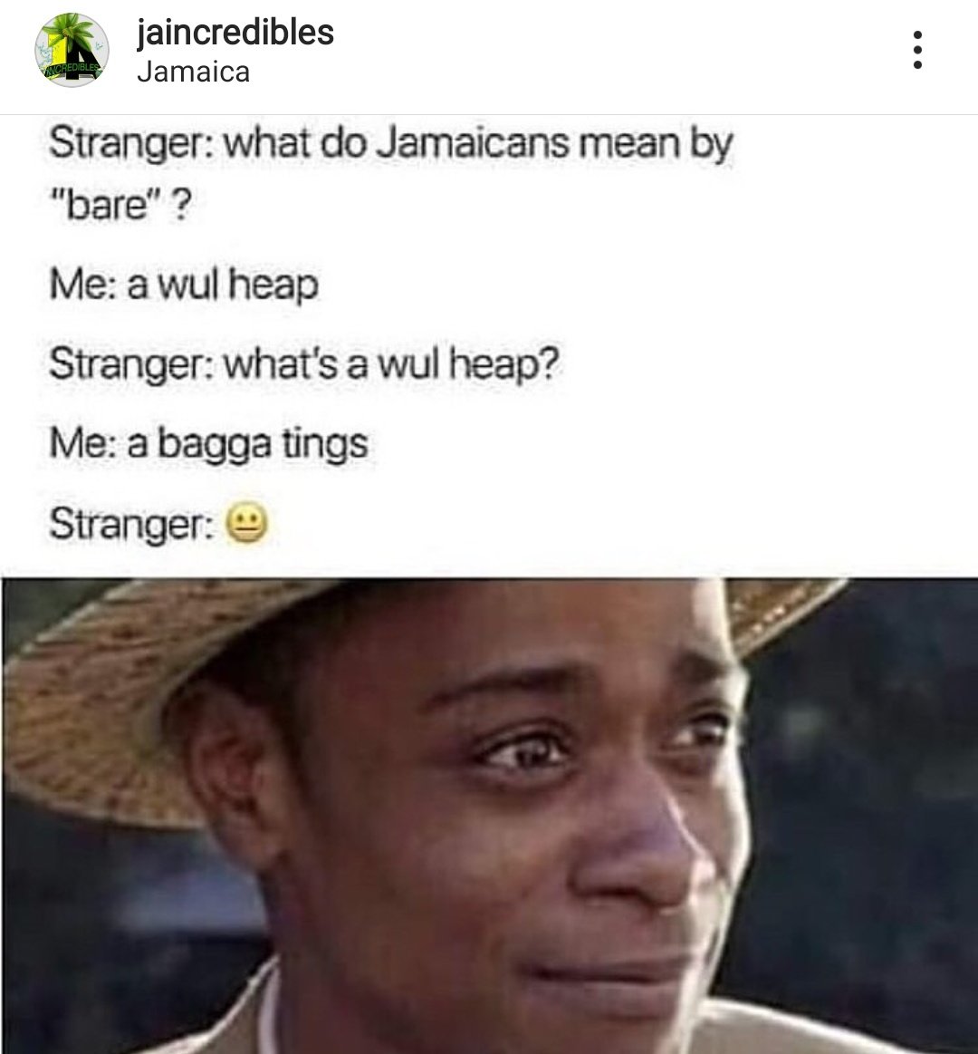 CLobejon's tweet photo. Can anyone figure out what this means?
#Jamaican #creolelanguage https://t.co/EWwoiMmk5y