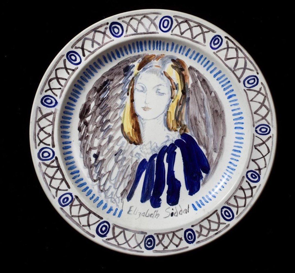 Happy Birthday to #ElizabethSiddal a favourite artist of mine whose work I was privileged to curate an exhibition about a few years ago. It‘s wonderful she was included in the innovative Famous Women Dinner Service series  by #Vanessabell and #duncangrant. #lizziesiddal