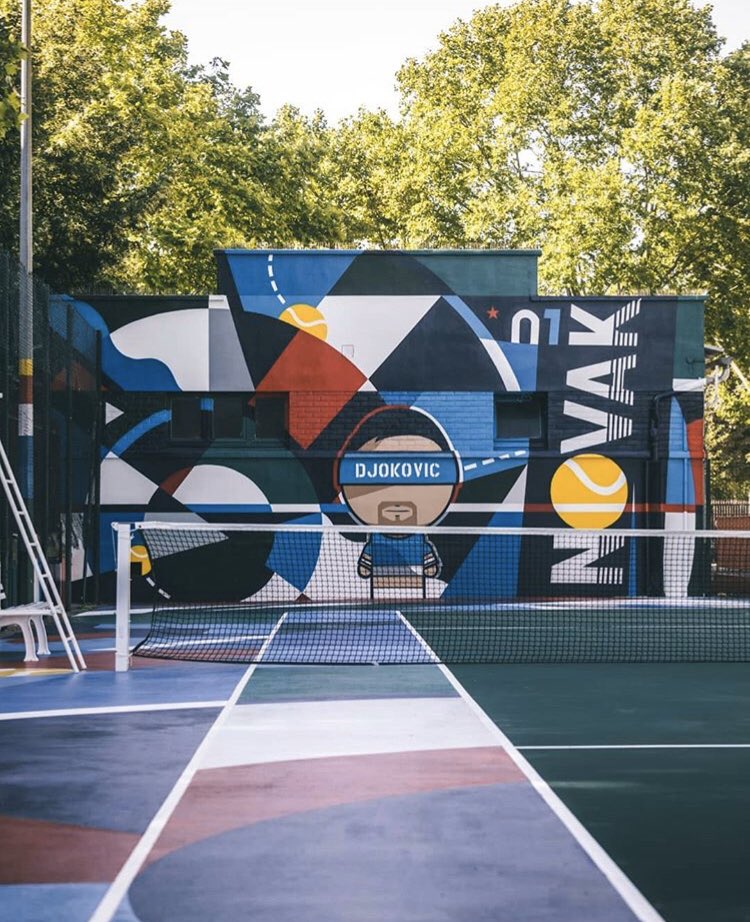 CourtsMag's tweet photo. Grâce au soutien de @LACOSTE et @DjokerNole, l’association Étendart, visant à favoriser l’accès au sport, à la culture, a entièrement rénové un court à @villeclichy 
Un court qui va pouvoir être le théâtre de stages gratuits parrainés par Mansour #Bahrami 👏

📸AlexPenfornis https://t.co/Nsor6Bd0yi