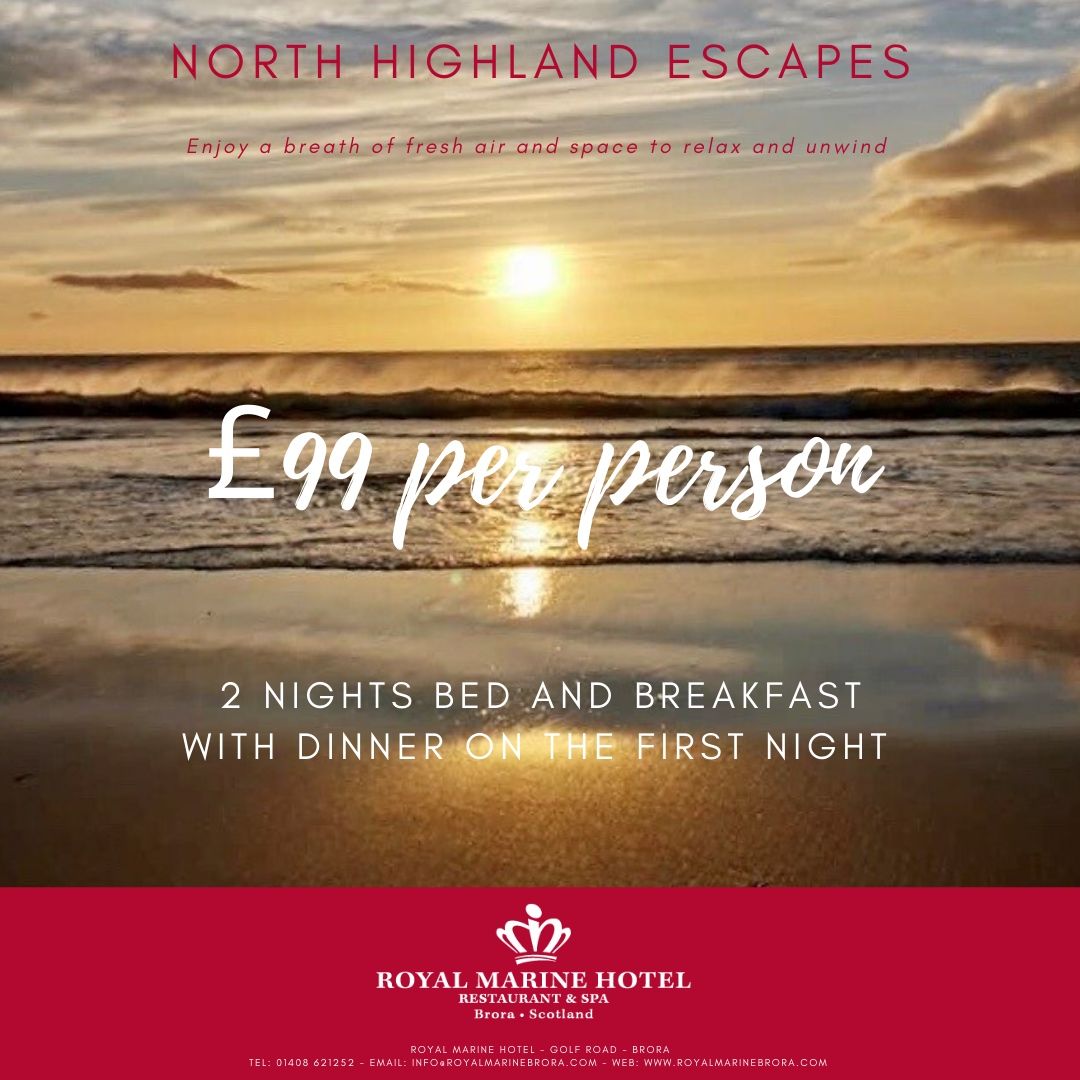 Walking, adventuring or just relaxing.. we’ve got it all in Brora

BOOK NOW: buff.ly/2WHmcmX£99pp/ buff.ly/2WHmcmX%C2%A39…