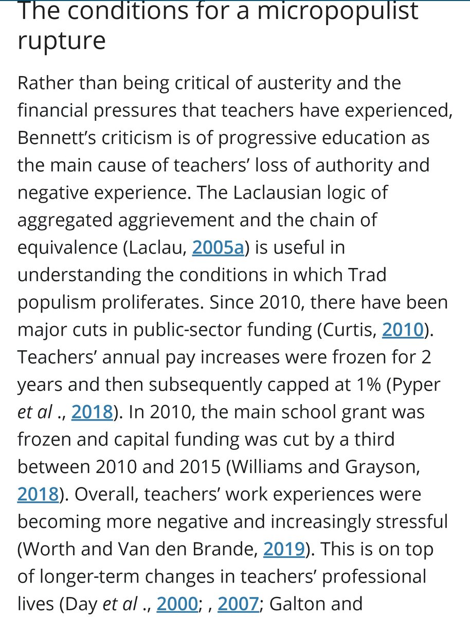17. So in these two we get to the thrust: teachers are angry.Teachers are angry because they want to teach a certain way.