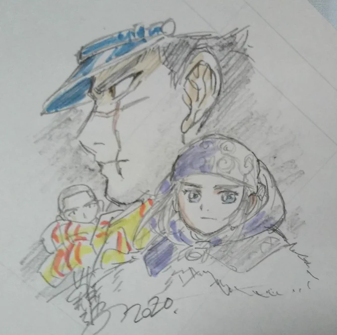 落書きを喜んでくれている方がいらっしゃる!
せっかくなんで落書きにザックリと色付けてみた。 