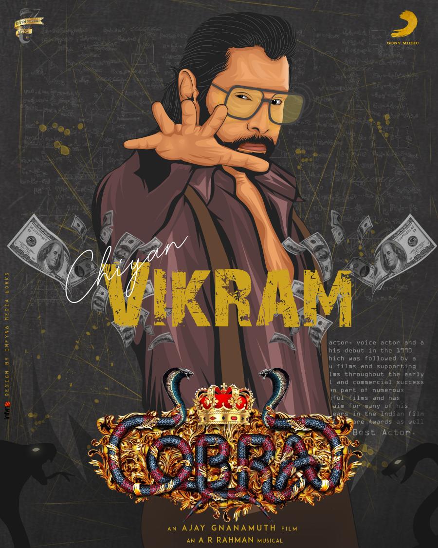 KollyTalks's tweet photo. Here's Fantastic Special Illustration For #ChiyaanVikram #Cobra Movie RT max!
Credits : @CDT_Offl
Illustrate By : @Infyn8_Off &amp; @goshram63
@AjayGnanamuthu #Chiyaan @7screenstudio @JioSaavn @Lalit_SevenScr @sooriaruna @arrahman @SonyMusicSouth @chiyaanCVF @VikramTrendz @proyuvraaj https://t.co/tZF13bedG5