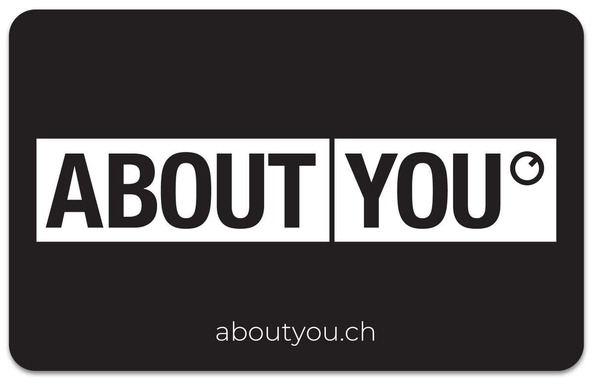 NEU!
Digitale #ABOUTYOU Geschenkkarten - als Code oder PDF zum verschenken. Frei wählbarer Betrag von CHF 20 - 250.

 ➡️offerz.ch/about-you