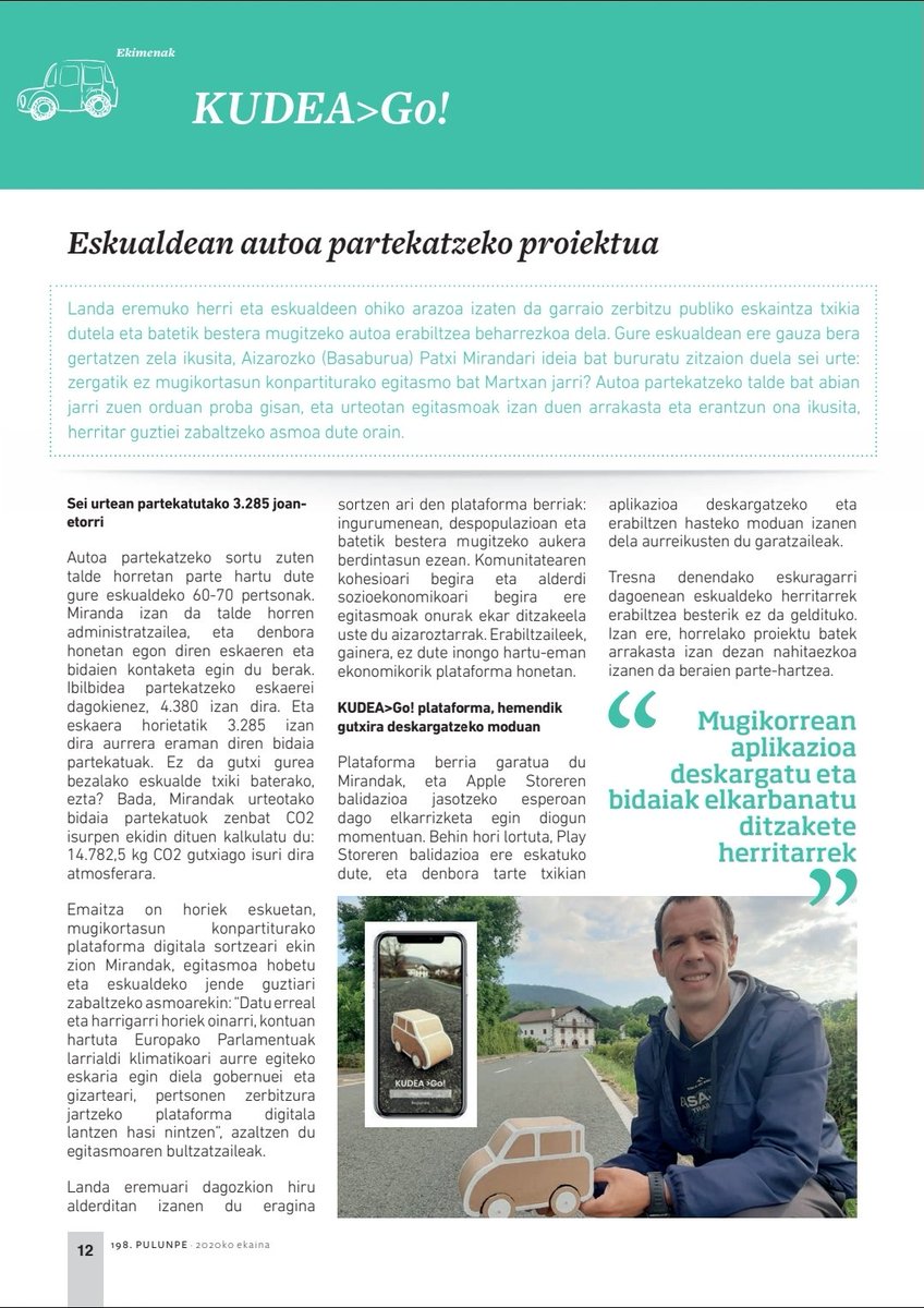 MirandaPatxi's tweet photo. Reportaje en la revista local. https://t.co/OXkmfICWxy