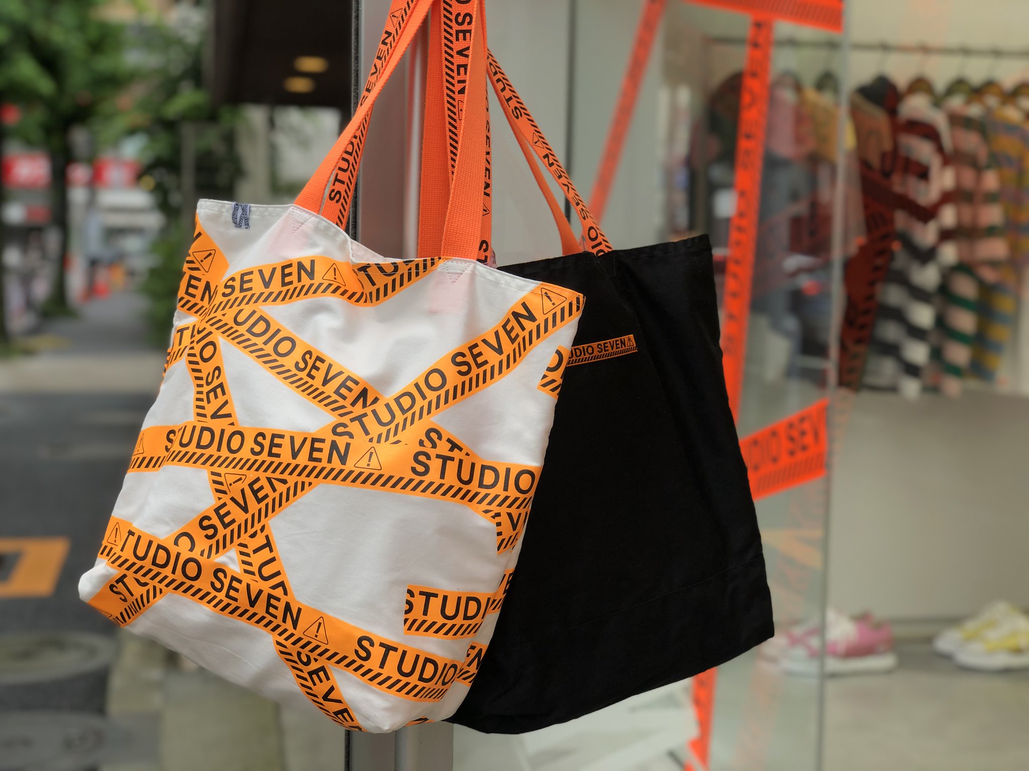 【STUDIO SEVEN】Caution ToteBag STUDIO SEVEN NAKAMEGURO on X: