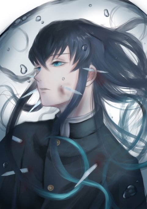 百鬼。さんがTwitterに投稿した時透無一郎(鬼滅の刃)のイラスト。