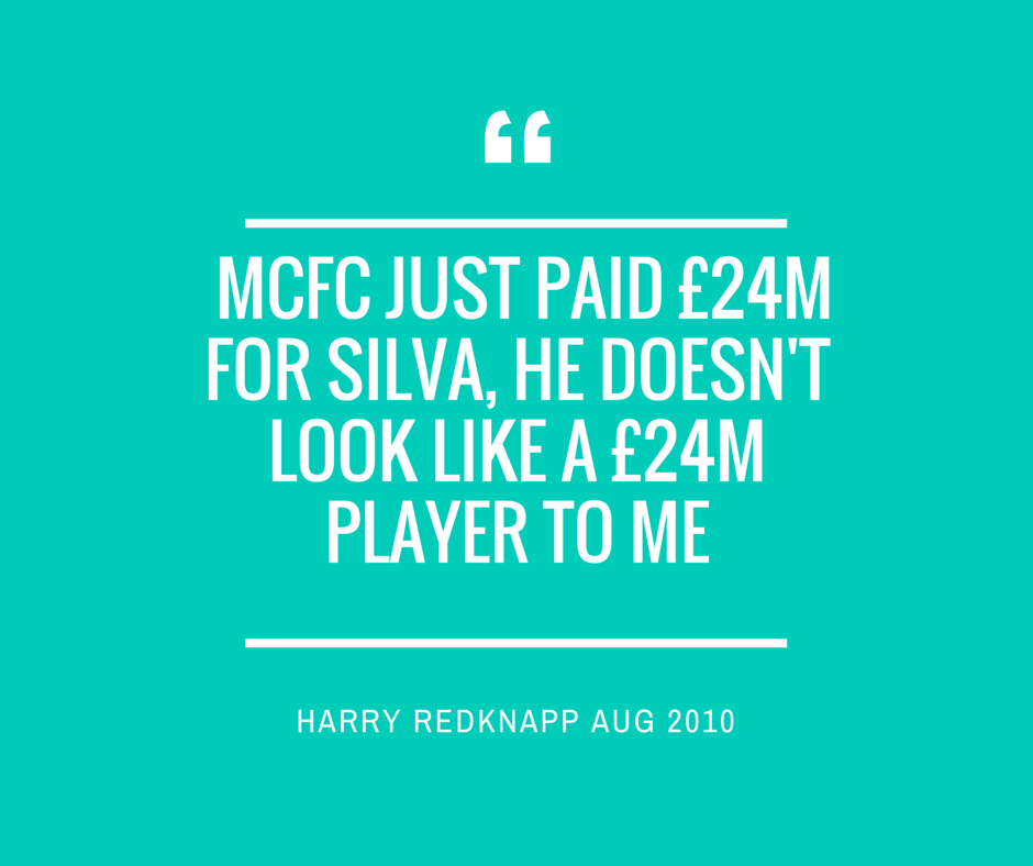 thegingerwig's tweet photo. A little reminder what Harry Redknapp said when we signed David Silva https://t.co/gb87EdcJfS