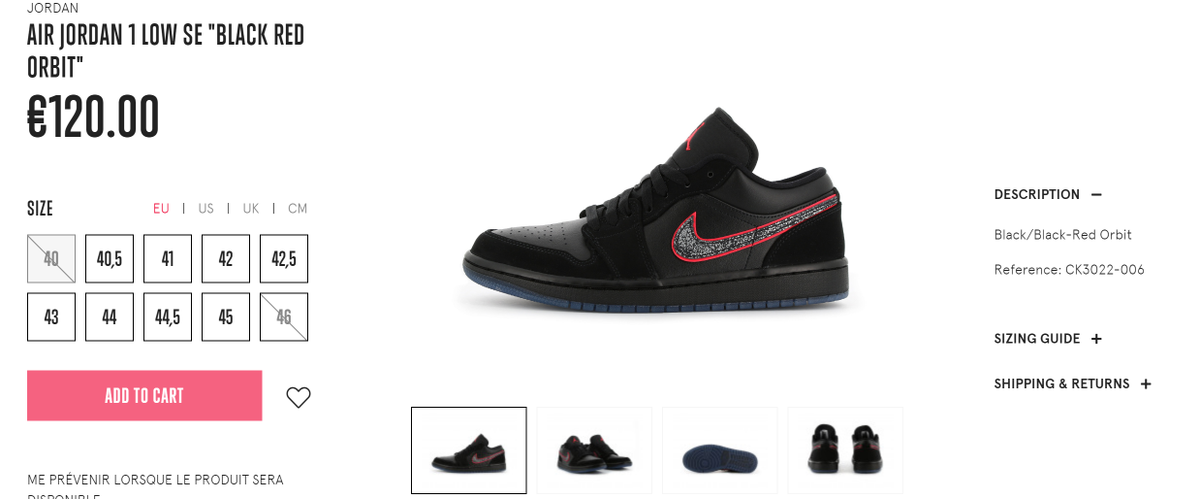 jordan 1 low se black red orbit