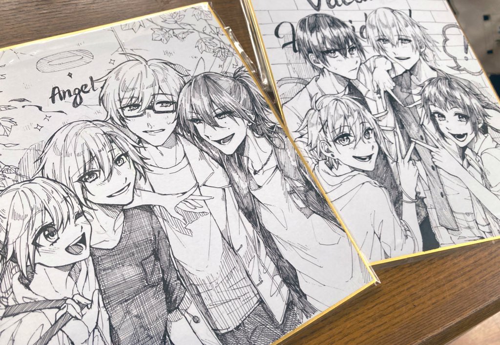 久々に描いた色紙?✨ 
