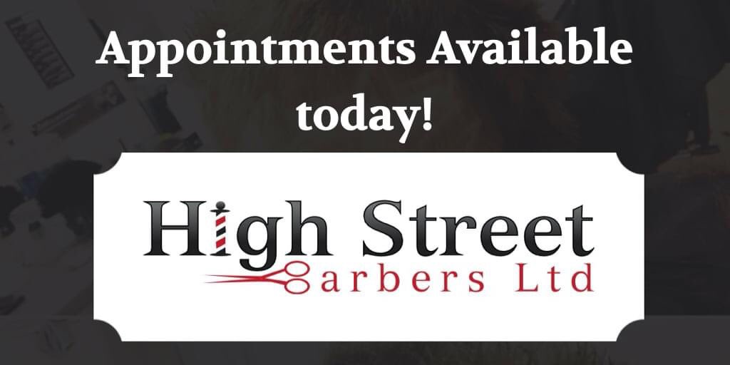 Looking to get your hair cut today? Pop down, we have appointments available today!