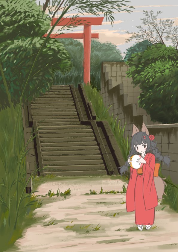 たまには背景も練習しないと…っていう自己アピール☆( 'ч' ) 