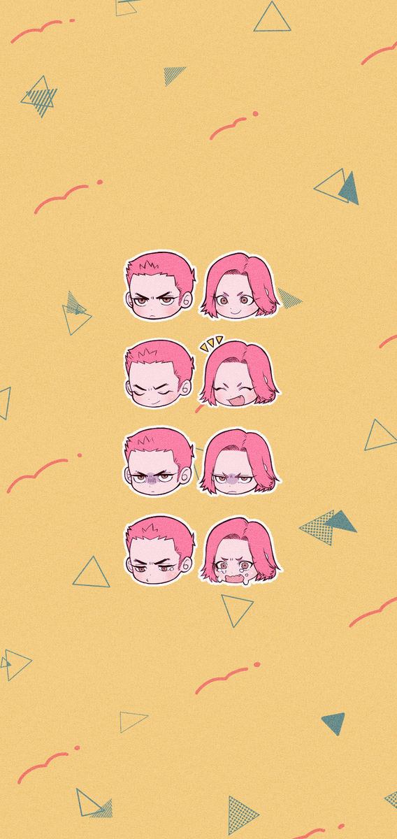 「ましまろのリクでしたひまわり兄弟のスマホ壁紙です🌻
サイズが大丈夫かちょっと不」|ここのイラスト
