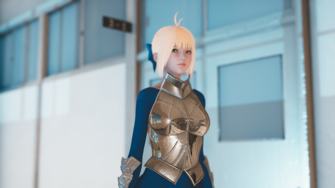 Just finished making Saber in #Honeyselect2 https://t.co/3Sv6LlttAV<a href="/tag/honeyselect2"class="tags">#Honeyselect2</a>