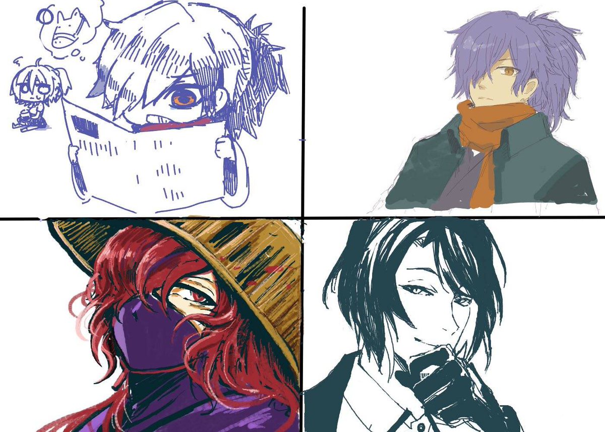 47129556年ぶりに絵チャした 推しを描きあう会 