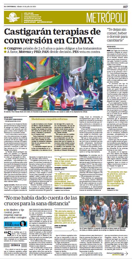 El_Universal_Mx's tweet photo. ¡Buenos días, lectores! Iniciamos la jornada informativa con la portada de EL UNIVERSAL y sus secciones este sábado 25 de julio
https://t.co/Z1NMhjlzXI https://t.co/ZunHpwNMn4