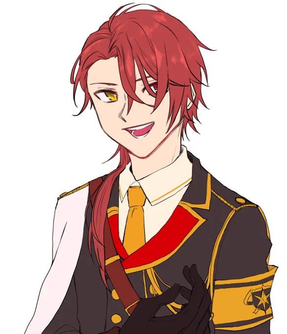 カインくんが腕を前にして全力の騎士様ムーブしてんのだいすこ侍 #まほやく_FA 
