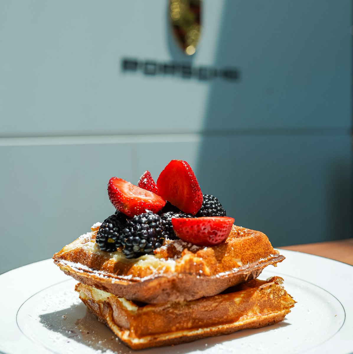 PorscheSCV's tweet photo. We sure do love you a waffle lot! Make sure to visit our @porschesantaclarita "Box And Stopp" restaurant to make your great morning exceptional! 🥞
-⁠
📞855-831-0268⁠
🖥️ https://t.co/IKwsPcODlm⁠
📍23645 Creekside Rd. Santa Clarita, CA 91355⁠ https://t.co/tg0gCmv1V3