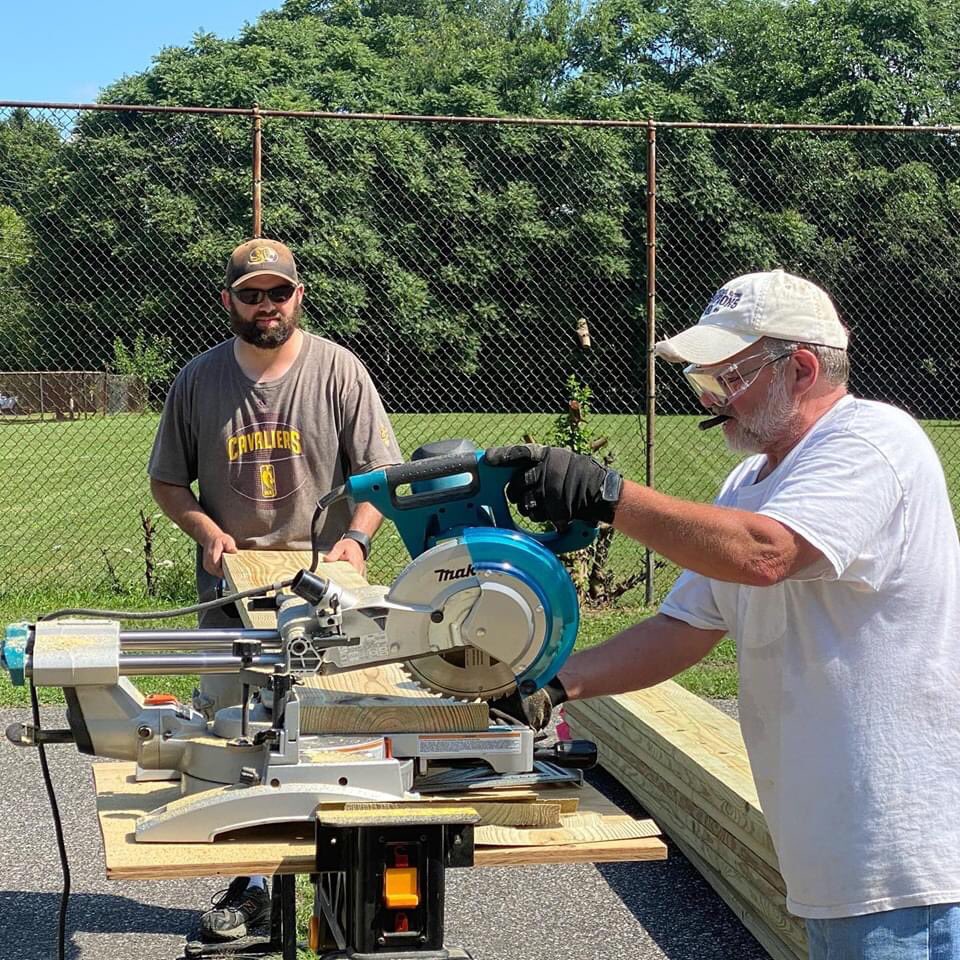 davey_pto's tweet photo. HUGE shout out to the Loughney men who made a Gaga Ball Pit for our Davey students!!!! We are so excited for this! Thank you for working through the heat yesterday to get this done! 💜💜💜💜 https://t.co/0B83knktk3