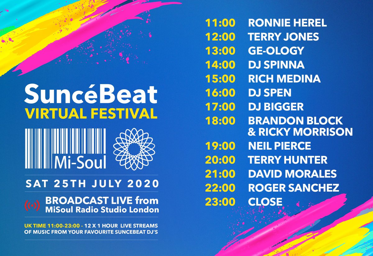 djterryhunter's tweet photo. @SUNCEBEAT One of my favorite festivals that should be happing now! But that’s ok we bringing it to you virtual... My set time 2PM CST! #suncebeat #terryhunter https://t.co/zbEEzsQc6q