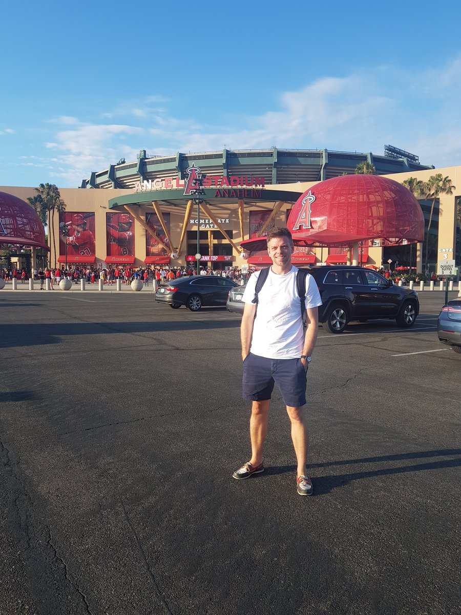 19/07/25Ballpark 8/30 Angel Stadium of Anaheim @Angels vs  @Orioles A mound of hats and other merchandise left to form a fitting tribute to Tyler Skaggs, who tragically passed earlier that month. Number 45 carved behind the pitchers rubber. #MLB  #DiamondsOnCanvas  #AndyBrown