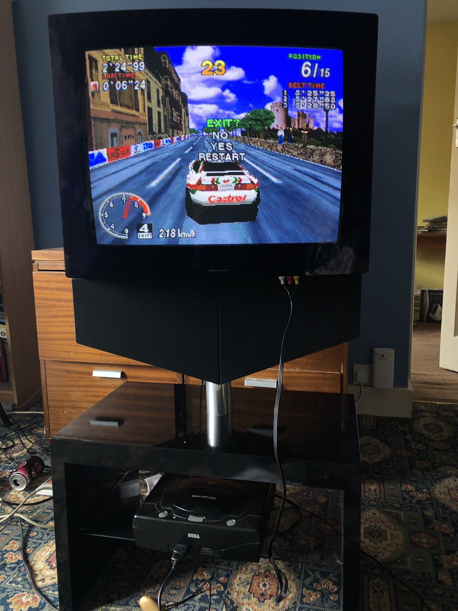 CrtHeaven's tweet photo. New #BangAndOlufsen #Beocenter1 CRT with motorised stand, amszing speakers and DVD. I paid Β£100 for this delivered, amazing discount for waiting 20 years π #crttv #retrogaming #segasaturn #segarally https://t.co/oE4Wa2pkR9
