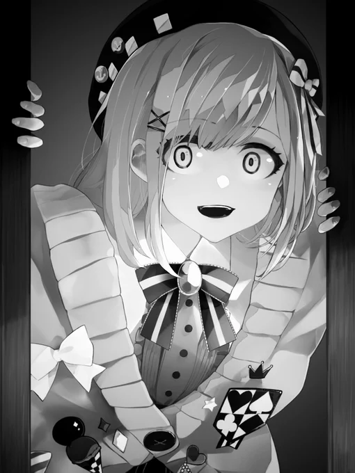 #絵をモノクロにするとかっこいい
いやあどうかなあ!? 
