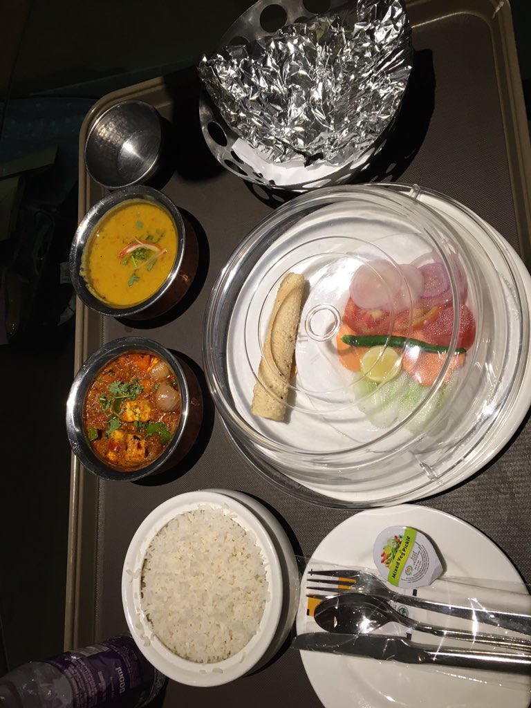 “The last meal”Order food via QR code scanner, no menu in hotel room to avoid contact/touch. Food delivered outside room, no contact. I went big with my order, coz what the hell! It’s my last meal in India 