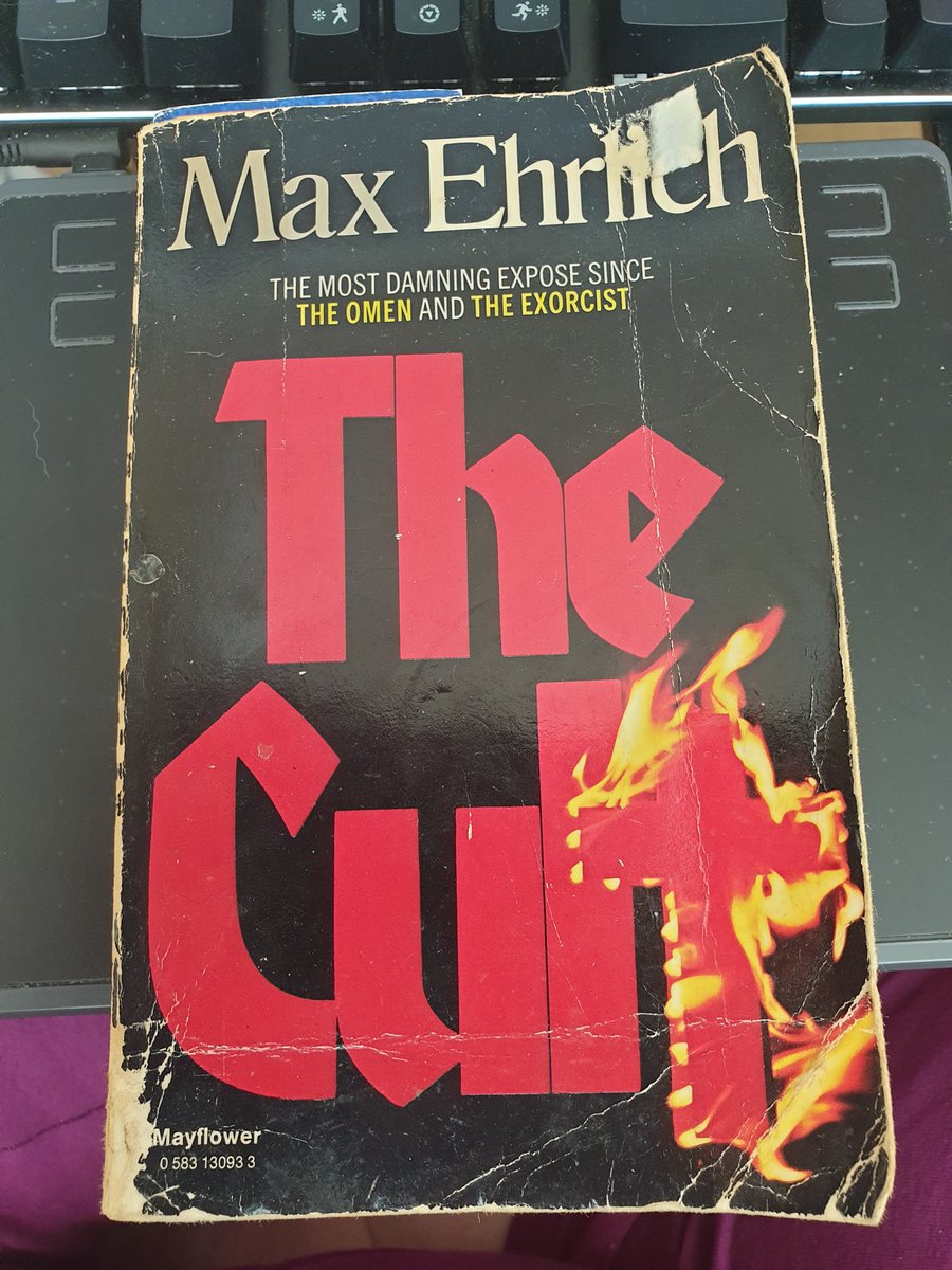 slayingart's tweet photo. Next on my read list is The Cult by Max Ehrlich. Another bold statement graces the cover. Lets see how this plays out! 
#booklovers #horror #HorrorCommunity #book #theomen #theexorcist #thecult #Old #HorrorFam #HorrorFamily #occult https://t.co/OzUPF5fTZL