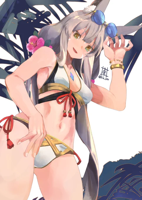 夏が近づいてきたところで
水着ニアちゃん 