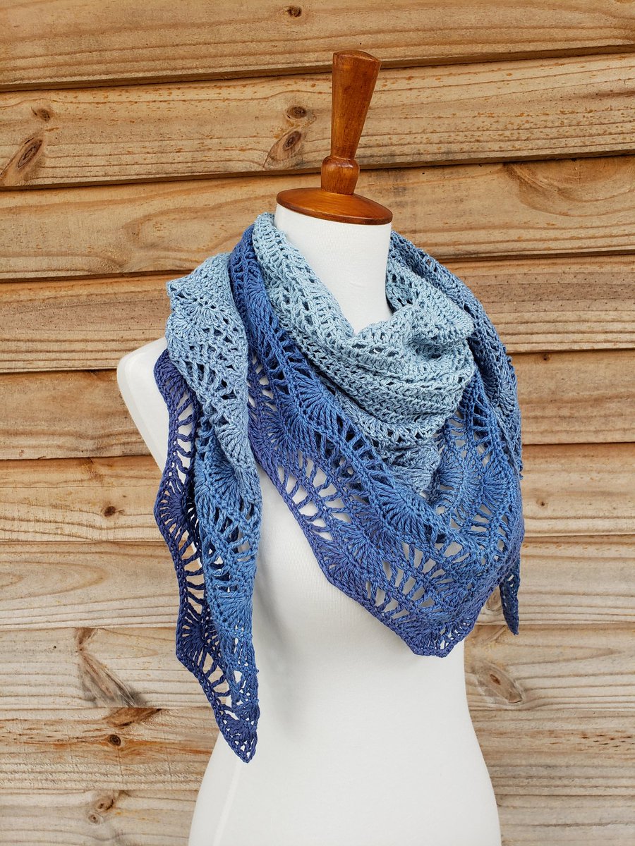 LittleNestCraft's tweet photo. Blue Ombre Waves Crochet Cotton Scarf
https://t.co/D0fvLxojy5 
#handmadeisbest #shopsmall #slowfashion #supporthandmade #newlisting #etsylisting #cottonscarf #blueombre #handmadeaccessories #ombrefade #waves #bluewaves #summerscarf https://t.co/Cwf1F7lQSN