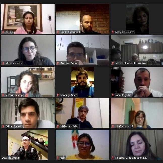 nesalud's tweet photo. Junto a más de 150 compañerxs de todo el país, este viernes compartimos la primera reunión virtual del Frente Nacional de Salud de Nuevo Encuentro.

Contamos con la presencia de nuestrxs referentes, Martín Sabbatella, presidente de ACUMAR y de la diputada nacional Mónica Macha. https://t.co/lk8pBrifFz