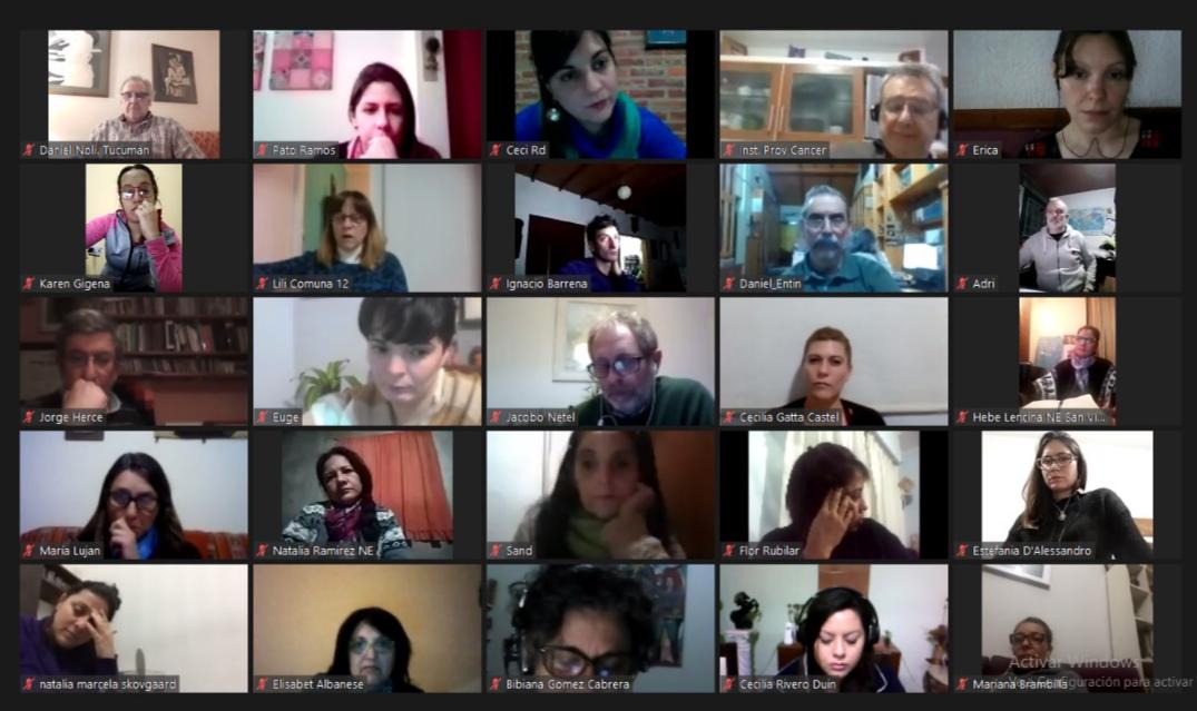 nesalud's tweet photo. Junto a más de 150 compañerxs de todo el país, este viernes compartimos la primera reunión virtual del Frente Nacional de Salud de Nuevo Encuentro.

Contamos con la presencia de nuestrxs referentes, Martín Sabbatella, presidente de ACUMAR y de la diputada nacional Mónica Macha. https://t.co/lk8pBrifFz