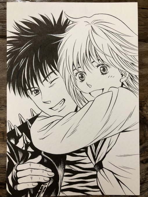 今日は昔も昔、私が高校二年の時に描いた漫画の表紙セルフカバーを試みる。恥ずかしくて悶死しそうだが、流石に当時の私も三十数年後の自分にそんな事されるとは思わなかったろう…と考えると笑ってしまった?
それではみなさんおやすみなさい? 