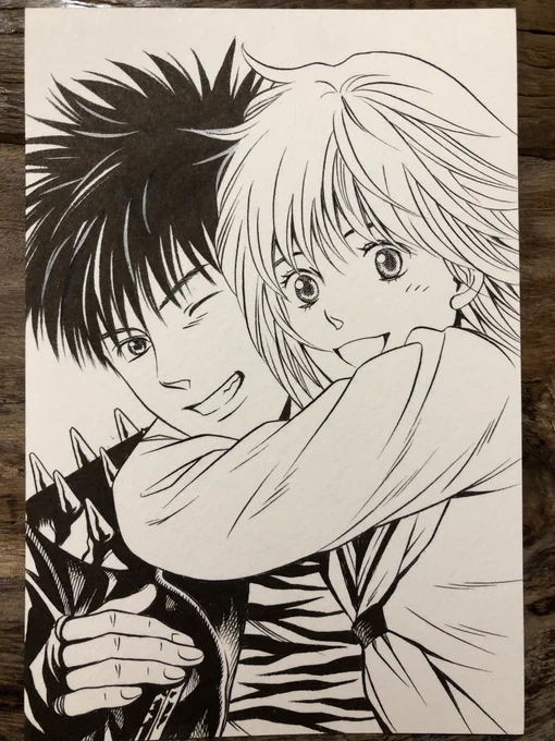 今日は昔も昔、私が高校二年の時に描いた漫画の表紙セルフカバーを試みる。恥ずかしくて悶死しそうだが、流石に当時の私も三十数年後の自分にそんな事されるとは思わなかったろう…と考えると笑ってしまった?
それではみなさんおやすみなさい? 