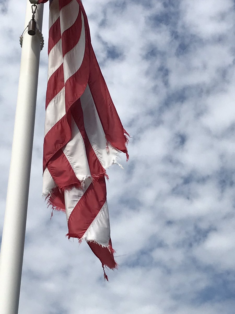 411marine's tweet image. C’mon man @WayneValleyHS Great to see Old Glory flying at the HS but NOT great the flag is unserviceable (torn, tattered). Plz replace ASAP. Thanks !