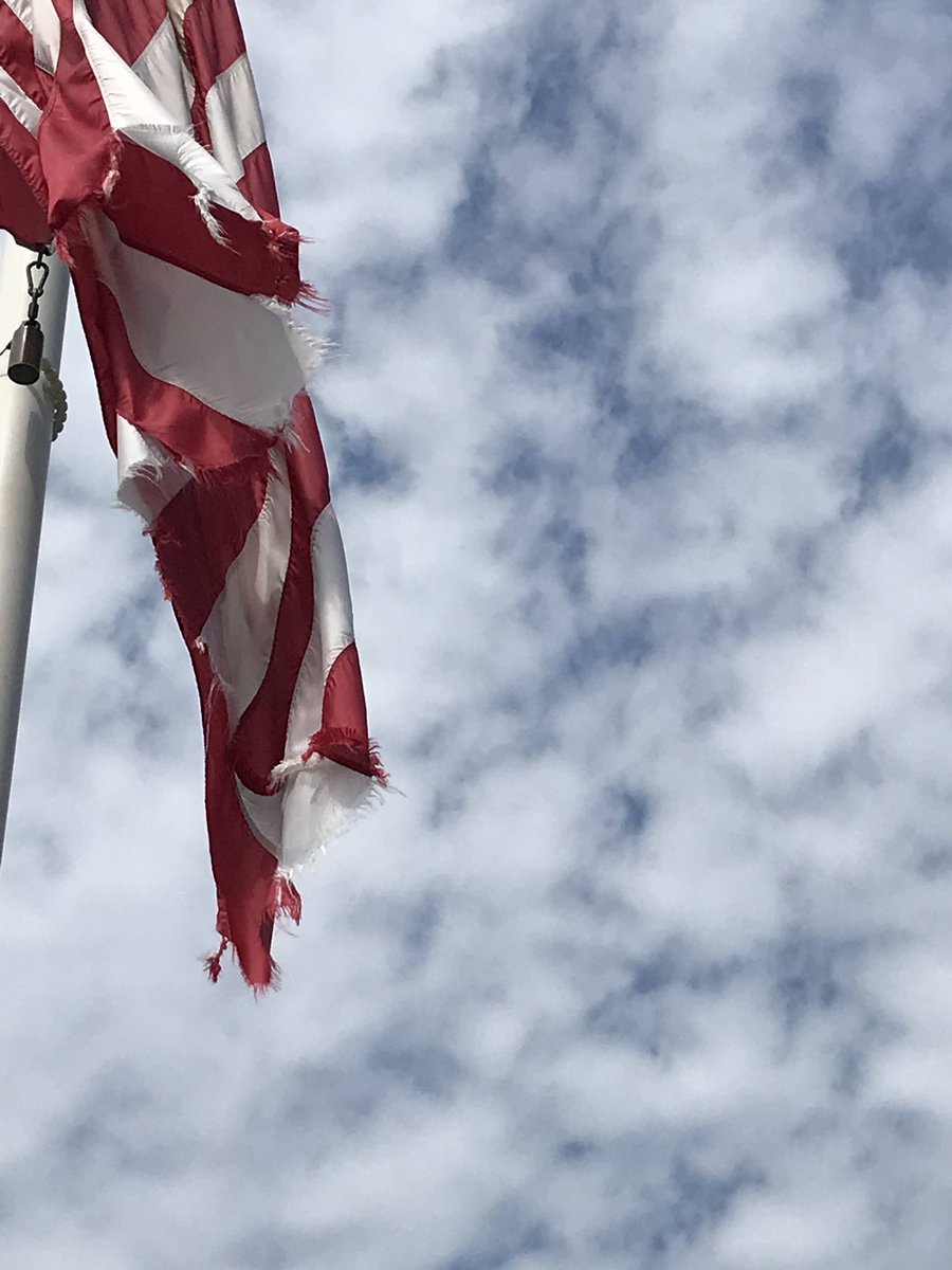411marine's tweet image. C’mon man @WayneValleyHS Great to see Old Glory flying at the HS but NOT great the flag is unserviceable (torn, tattered). Plz replace ASAP. Thanks !