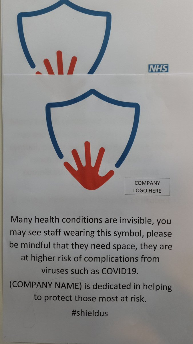 We are supplying a number of NHS trusts and other companies with lanyards/badges for shielded staff for when they return to work. We offer free signage with your company logo too. Looking after your at risk employees is so important! #shieldus #COVIDー19 #returningtowork