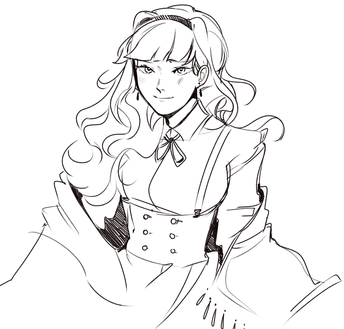 took a break to draw takane because lia is streaming me the im@s live (pensive) 