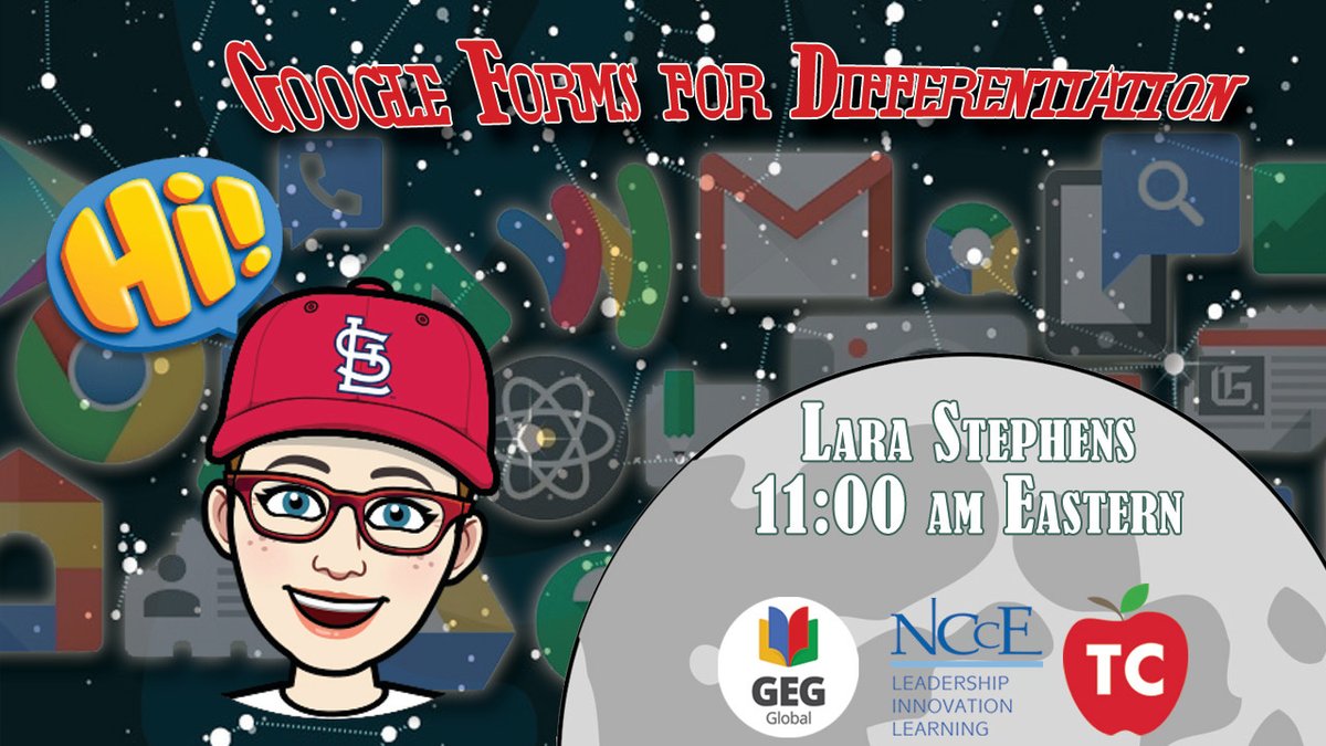 AskTheTechCoach's tweet photo. What can you do with #GoogleForms?  Join us today LIVE as @StephensSTEM takes us #BeyondTheBootcamp! | https://t.co/2DA5YGtoDN | @TeacherCast @NCCE_EdTech @ISTE @GlobalGEG https://t.co/d07hXF4AXD