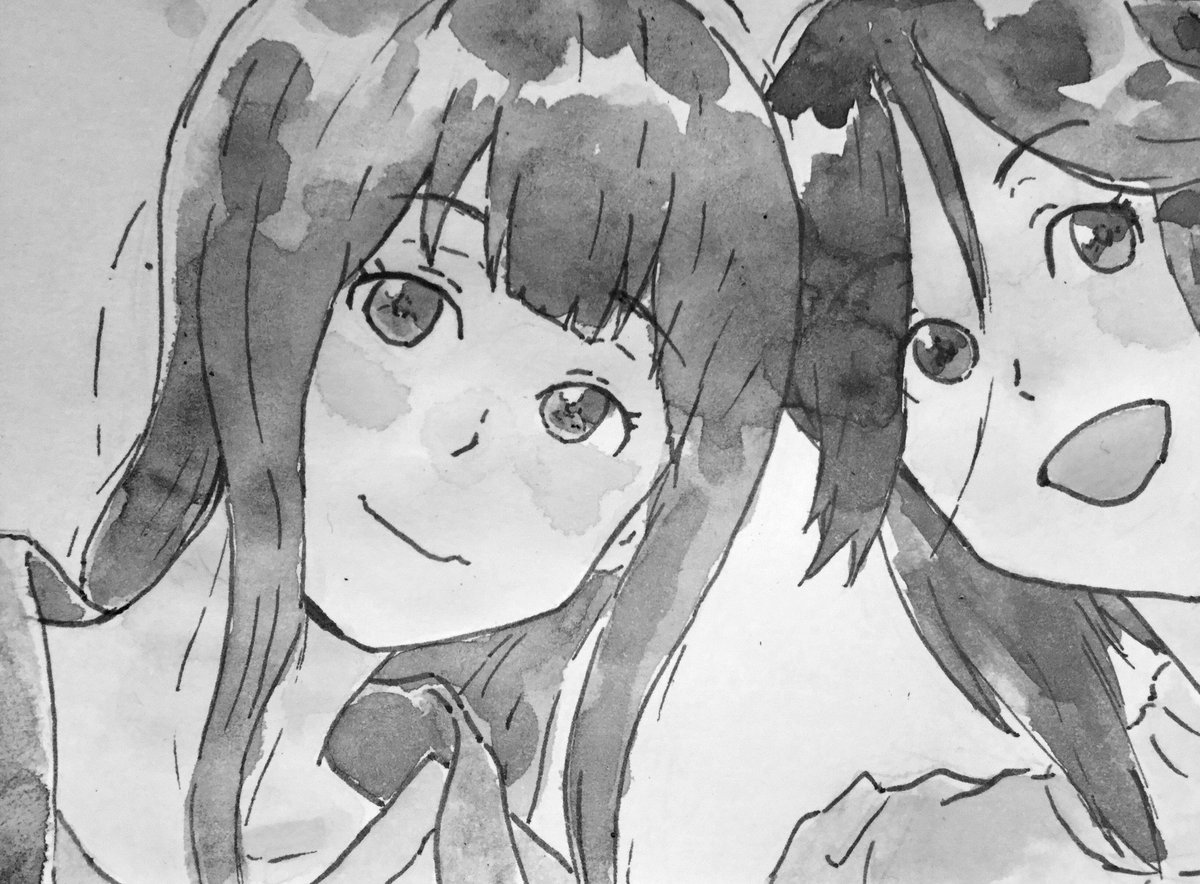 #絵をモノクロにするとかっこいい
最近のものを中心に。あまり変わらない…。
いかに明暗の差を意識できていないかがバレる…。 