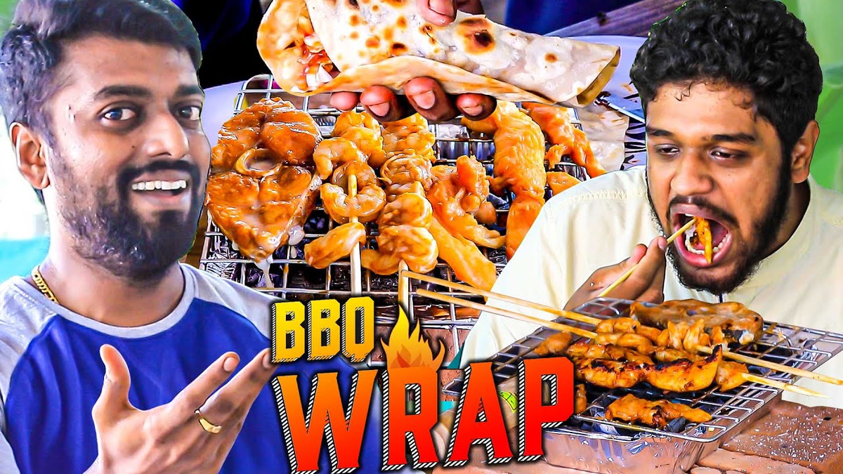 behindwoods's tweet photo. ULTI BLOOPERS!!🤣: Dan JR's Fish &amp; Prawn BBQ Wrap Cooking with VJ Nikki!😋 Non Stop Laughter Ride!

Full video link: https://t.co/JA1z2epf9c

#DANJR #Prawn #BBQFish @DANJRVLOGS https://t.co/fk82pncQoq