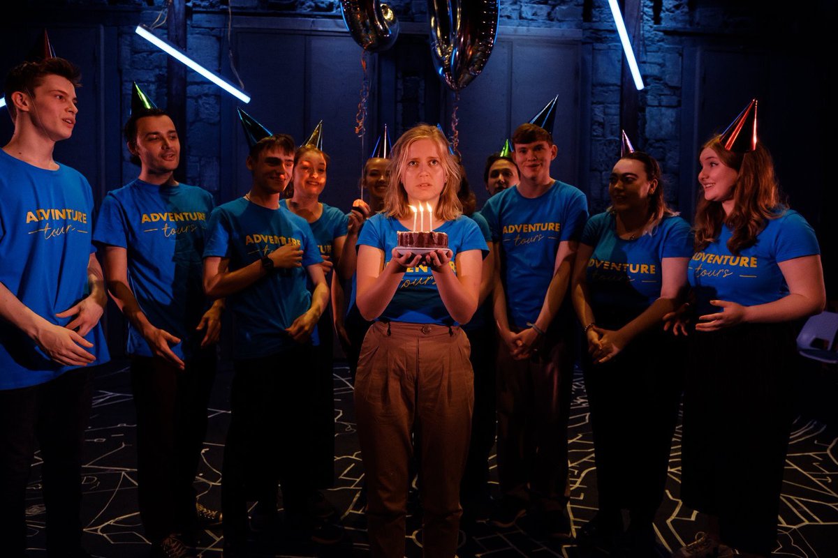 FourthFloorTC's tweet photo. It’s a whole year since we performed our debut show — The Waiting Room by @SamuelDBailey at @TheEggBath. Miss this play &amp; everyone involved! 🧡 https://t.co/R5nSI9WOjy