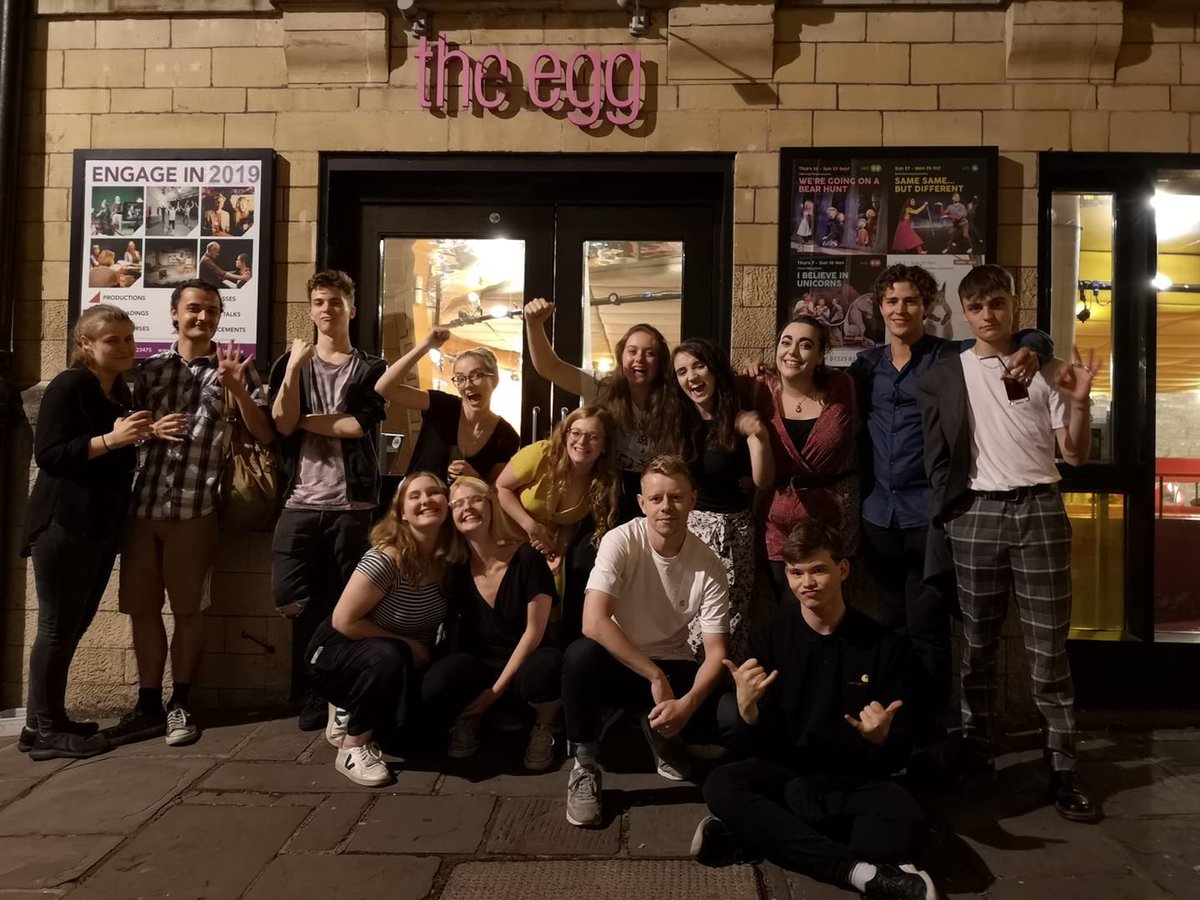 FourthFloorTC's tweet photo. It’s a whole year since we performed our debut show — The Waiting Room by @SamuelDBailey at @TheEggBath. Miss this play &amp; everyone involved! 🧡 https://t.co/R5nSI9WOjy