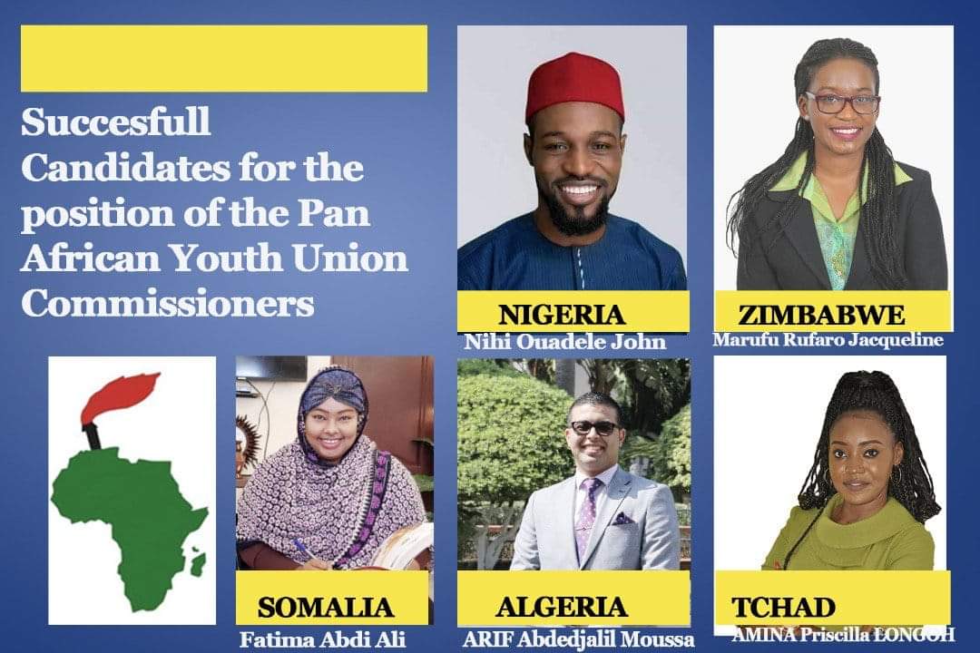 OJNofficial's tweet photo. I call on other African President to emulate President Idriss Déby by giving more Youths opportunity to serve in their cabinet.
Let me also appreciate Madam @Muyumba who finds myself, @longoh_p, @Arif_Abdeljalil, @FadumoSomali &amp; Jacqueline worthy to be appointed PYU Commissioners https://t.co/0gqIc73KXb