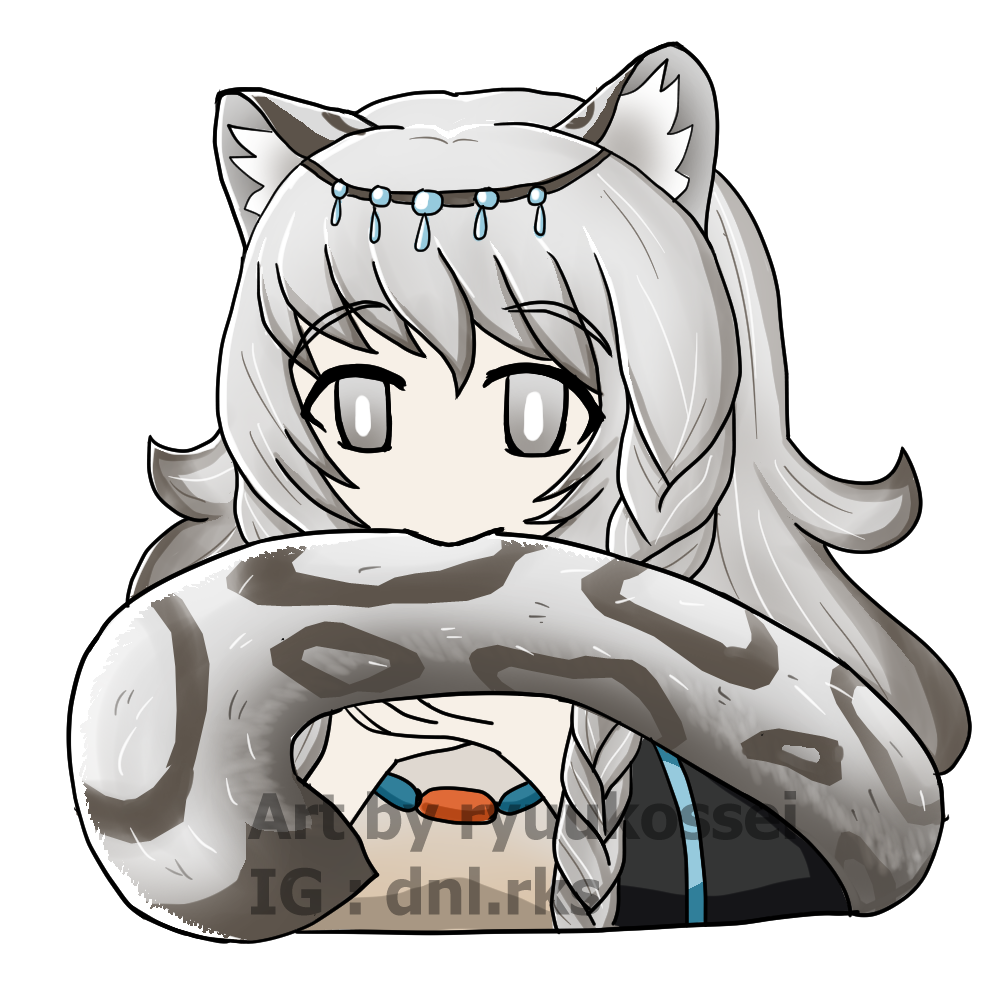 Snow Leopard Tail Biting Challenge 
Pramanix from Arknights

#Arknights #ArknightsFanArt #Pramanix #FanArt #Enya