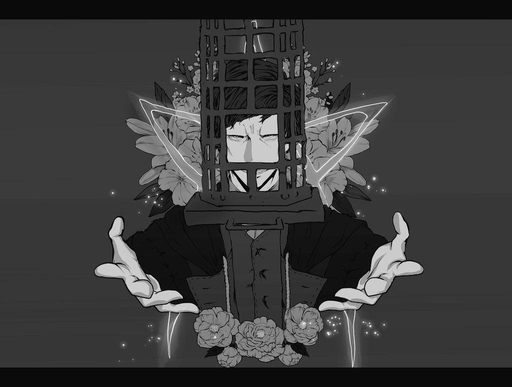 #絵をモノクロにするとかっこいい

…かっこよくねぇわ…
うーむむむむむ… 