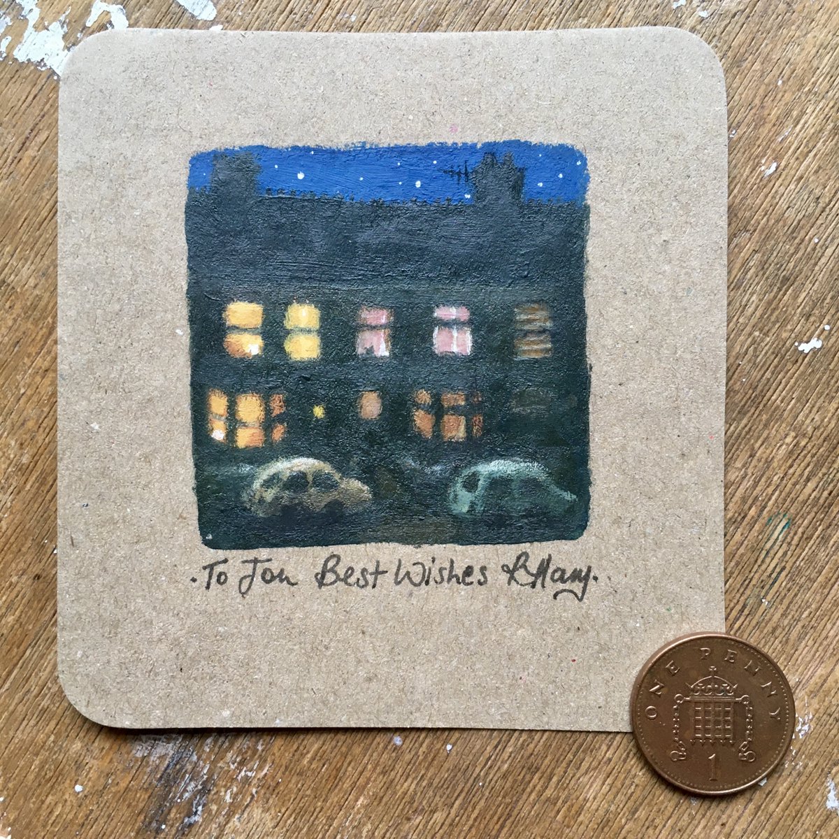JonathanEmmett's tweet photo. Just received this lovely miniature masterpiece from my #RubyTheDuckling co-creator, @BekHarry1. Thanks, Rebecca! https://t.co/uy3BjLMk4a
